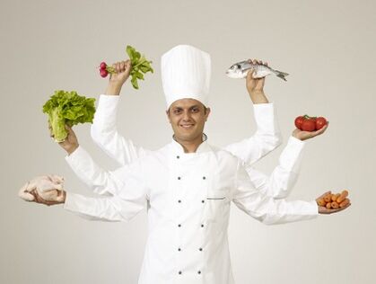 the chef represents the 6-petal diet