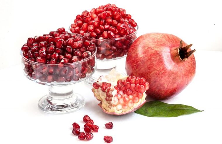 Pomegranate in the diet